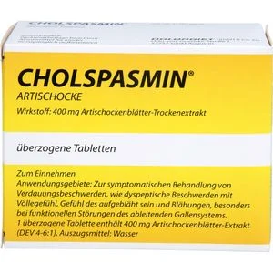 CHOLSPASMIN Artischocke überzogene Tabletten 100 St