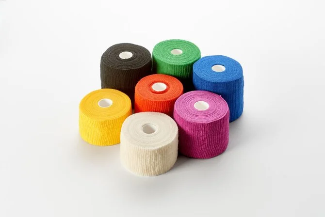 COM-TeX® Haftbinden gekreppt gelb | 4 cm