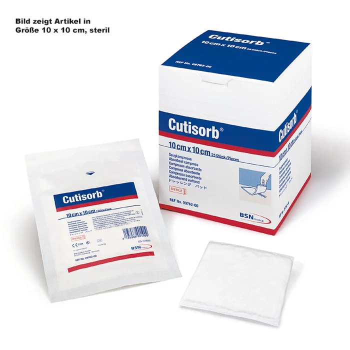 Cutisorb Saugkompresse, 10 x 20 cm, steril