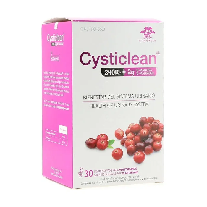 Cysticlean PAC+ D-Mannose 30 Umschläge (Erdbeere)