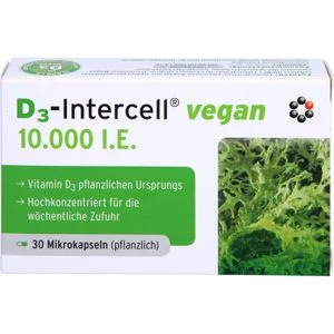 D3-INTERCELL Vegan 10.000 I.E. Kapseln 30 St