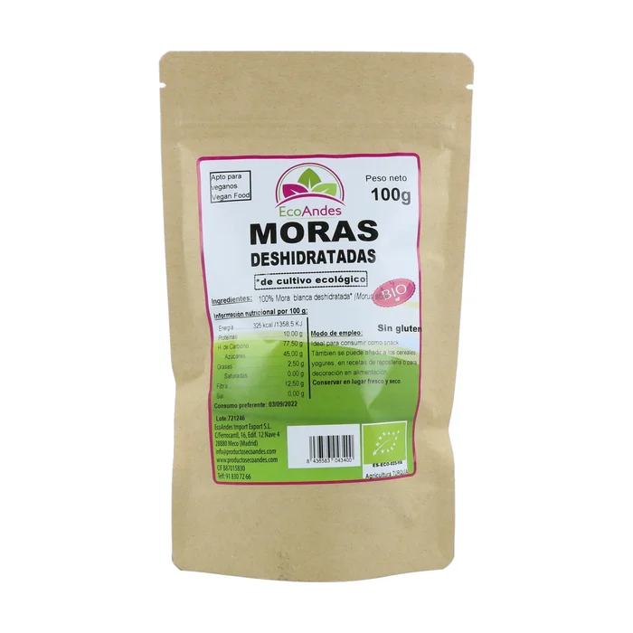 Dehydrierte weiße Brombeere 100 G