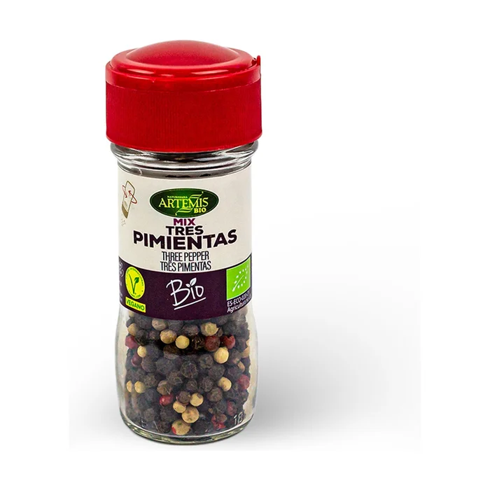 Drei Bio-Pfeffermühlen 35 G