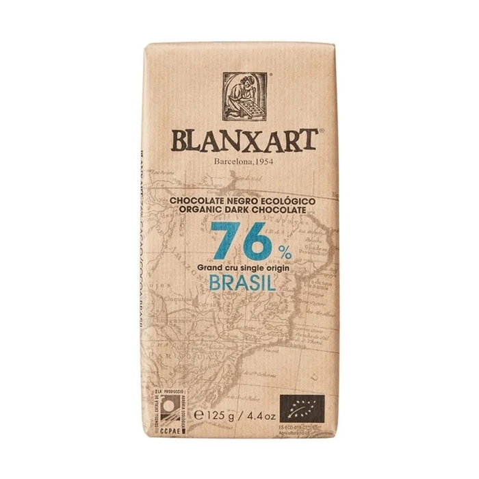 Dunkle Schokolade 76 % Brasilien Öko 80 G