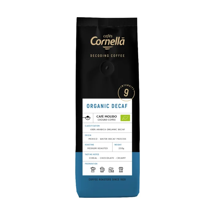 Eco entkoffeinierter gemahlener Kaffee 250 G