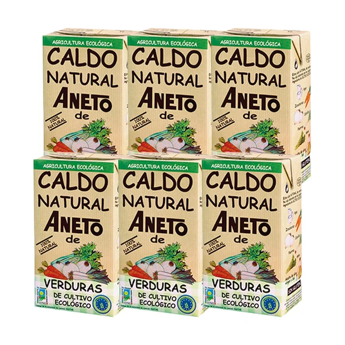Eco natürliche Gemüsebrühe Packung 6 Einheiten à 1L.