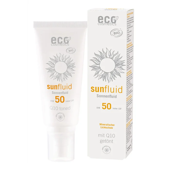 Eco Sonnenfluid Lsf 50 getönt mit Q10 100 ml