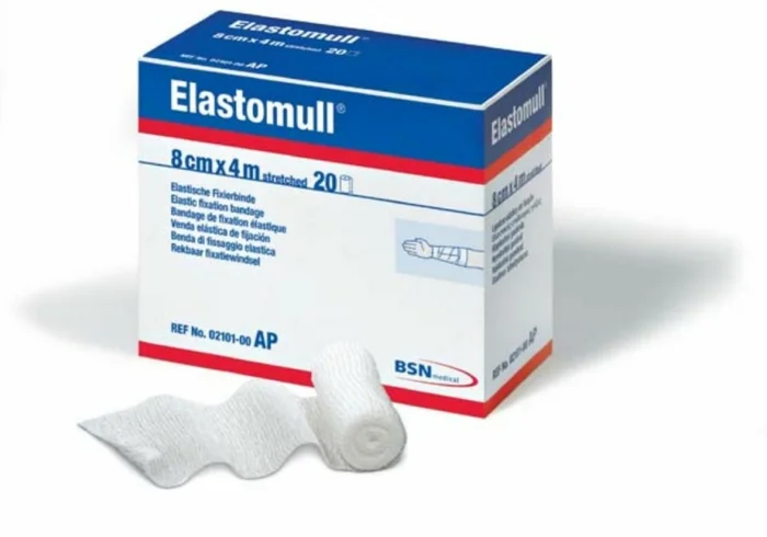 Elastomull 4Mx4Cm 45250 Elastische Fixierbinde – (50 St) – PZN 00633780