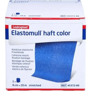 ELASTOMULL haft color 20mx8cm blau Fixierb. 1 St