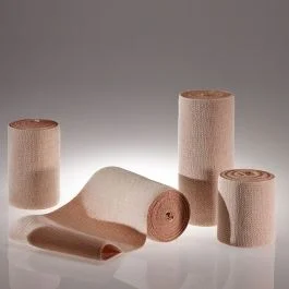 ELASTUS Kurzzugbinden hautfarben, 5 m x 10 cm (10 Stck.)