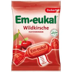 EM EUKAL Bonbons Wildkirsche zuckerfrei 75 g