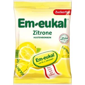 EM EUKAL Bonbons Zitrone zuckerfrei 75 g