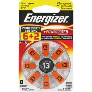 ENERGIZER Hörgerätebatterie 13 8 St