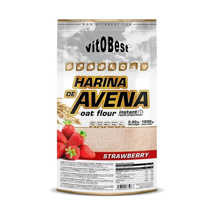 Erdbeer Haferflocken 1 kg Pulver (Erdbeere)