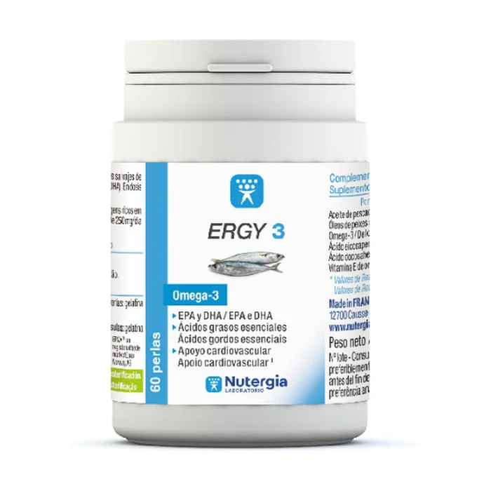 Ergy 3 Omega 3, DHA und EPA 60 Perlen