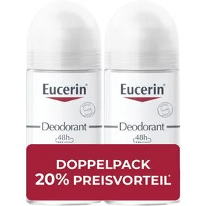 EUCERIN Deodorant Roll-on 0% Aluminium Doppelpack 2X50 ml