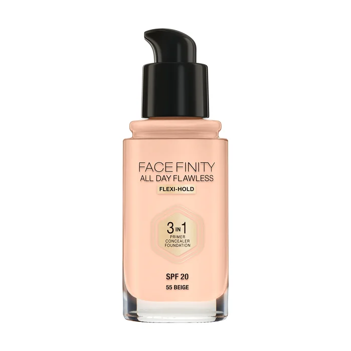 Facefinity den ganzen Tag makellos 3-in1 Foundation # 55 beige 30 ml