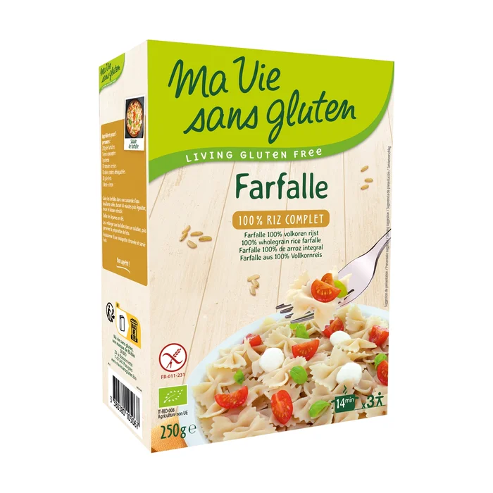 Farfalles aus braunem Reis 250 G