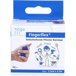 FINGERFLEX Binde 2,5 cmx4,5 m blau 1 St