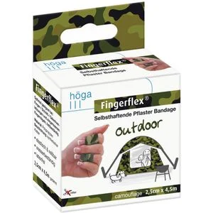 FINGERFLEX Binde 2,5 cmx4,5 m camouflage 1 St