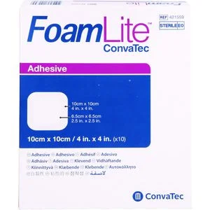 FOAM LITE ConvaTec adhäsiv PU-Schaumverb.10×10 cm 10 St
