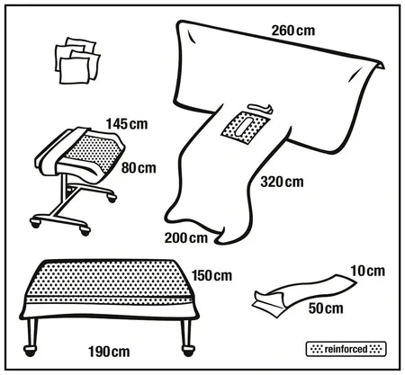 Foliodrape Protect Plus Abdominal-Wirbelsäulen-Set