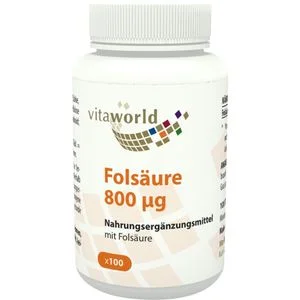 FOLSÄURE 800 μg Tabletten 100 St