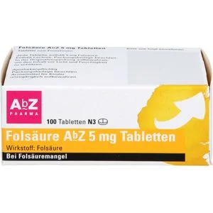 FOLSÄURE ABZ 5 mg Tabletten 100 St