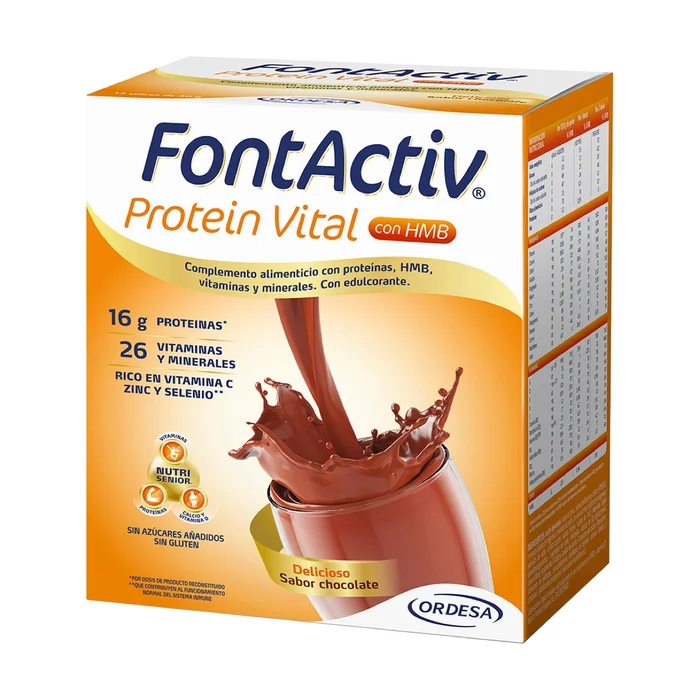 Fontactiv Protein Vital mit HMB Schokoladengeschmack 14 Umschläge
