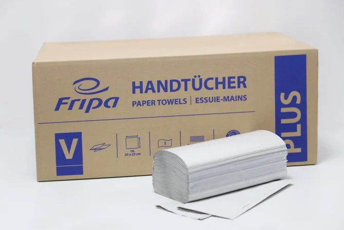 Fripa PLUS-Handtücher 25 x 23 cm, V-Falz