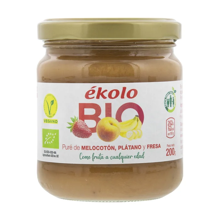 Fruchtpüree Pfirsich, Banane, Erdbeere 200 G