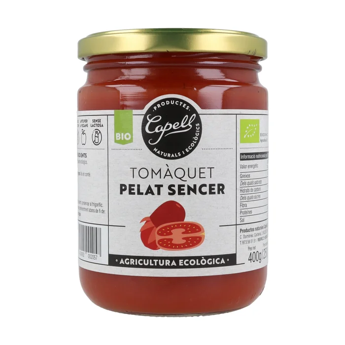 Ganze geschälte Öko-Tomate 400 G