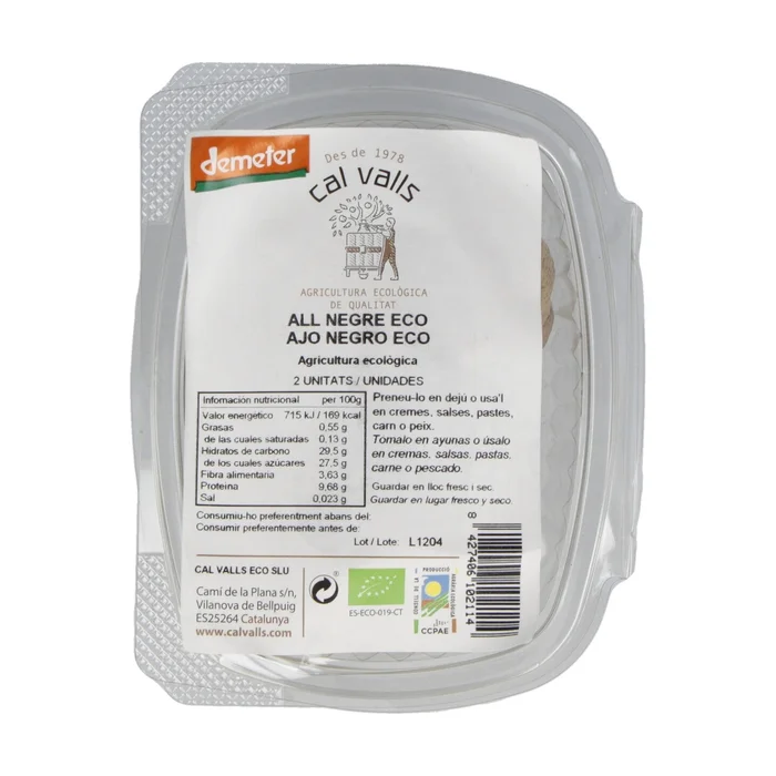 Ganzer schwarzer Knoblauch Demeter 2 Einheiten