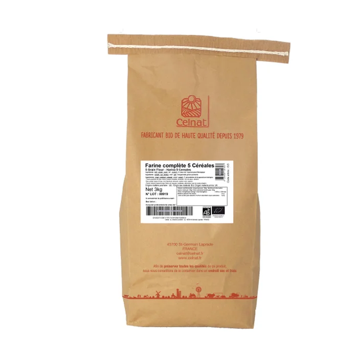 Ganzes Mehl 5 Getreide 3 kg