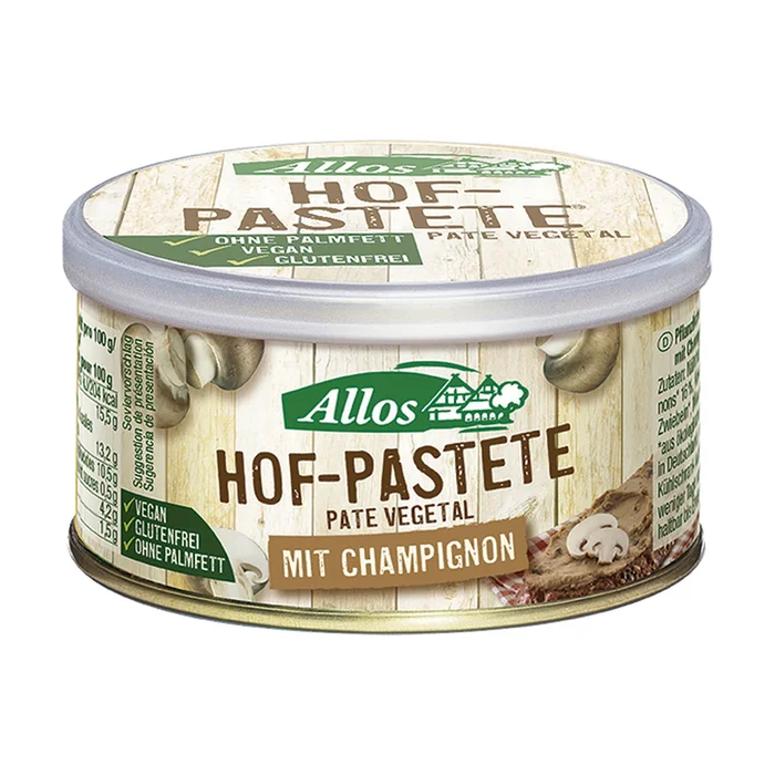 Gemüsepastete mit Bio-Pilzen 125 G