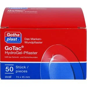 GOTAC HydroGel-Pflaster 74×45 mm oval 50 St