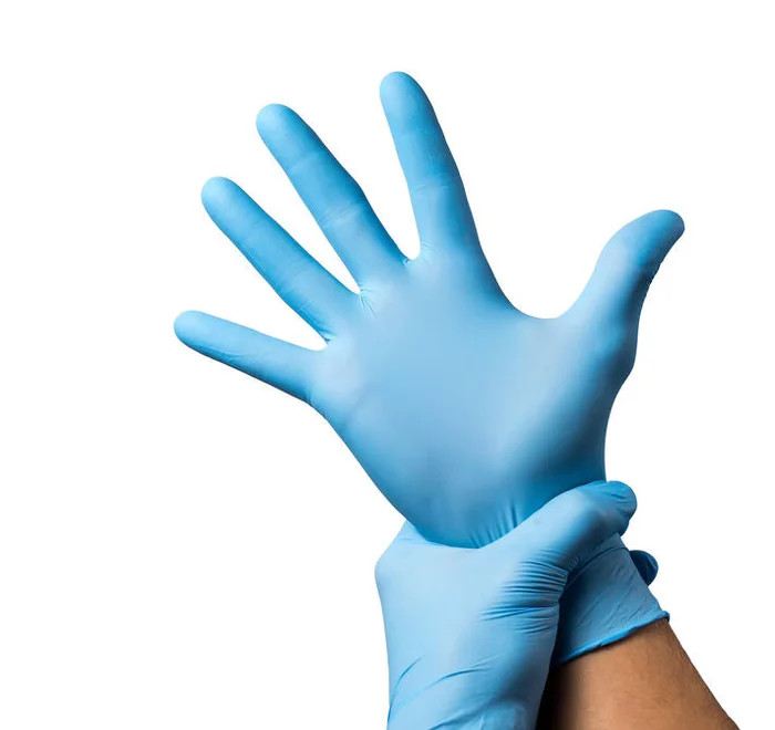 Guanti In Nitrile Blu 100 Stück Packung