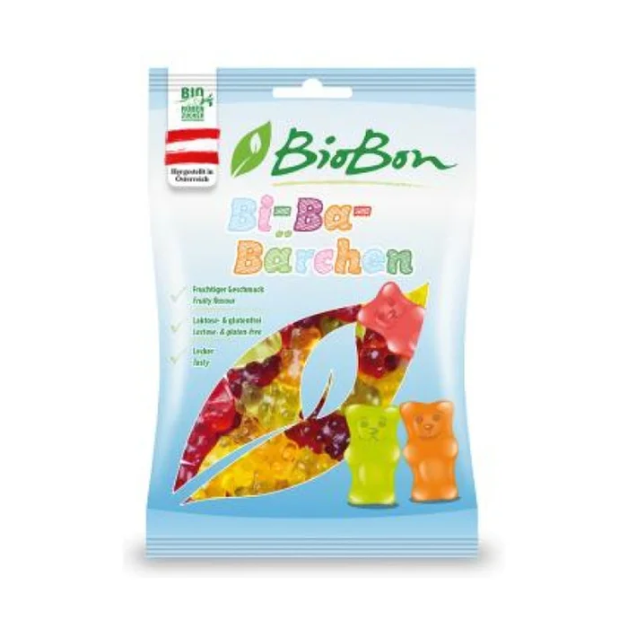 Gummibärchenbonbons mit Bio-Fruchtsaft 100 G