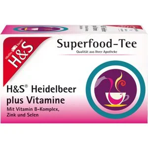 H&S Heidelbeer plus Vitamine Filterbeutel 20X2.5 g