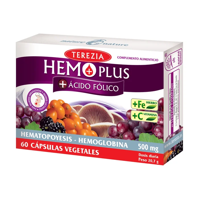 Häm plus + Folsäure + Vitamin C + Eisen und mit Trauben 60 Kapseln