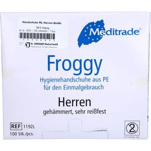 HANDSCHUHE Einmal Polyethylen Herren 100 St