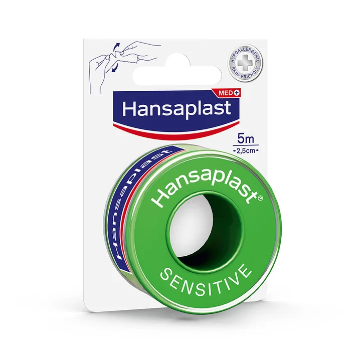 Hansaplast Fixierpflaster Sensitive 5 m x 2,5 cm 10 Rollen