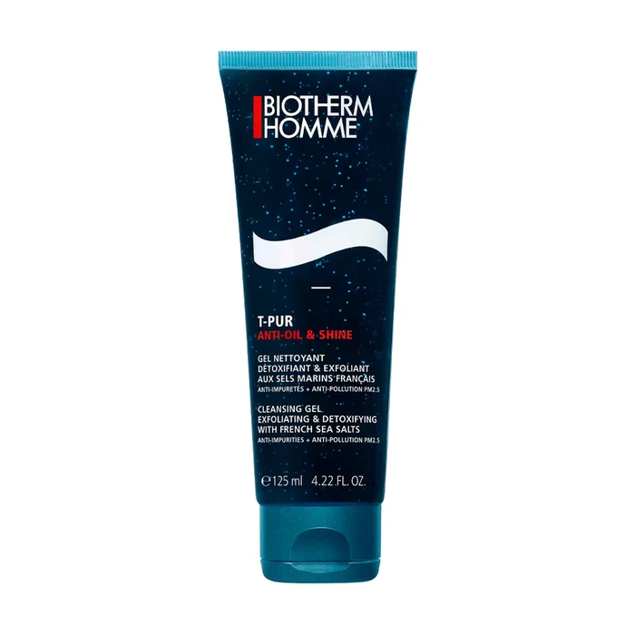 Homme T-Pur Anti-Oil & Shine Schwarzgel Gesichtsreiniger 125 ml Gel