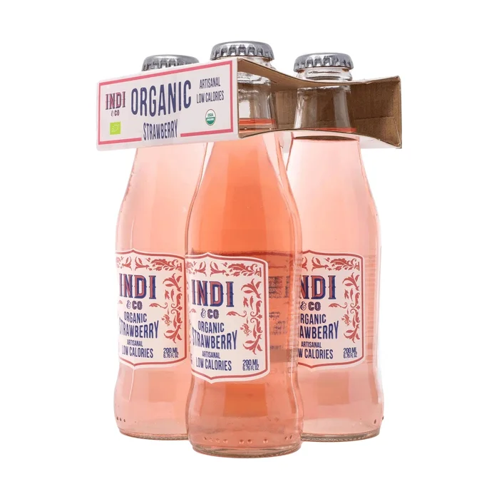 Indische Bio-Erdbeere 4 Einheiten à 200ml (Erdbeere)