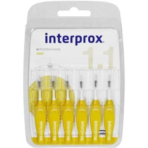 INTERPROX reg mini gelb Interdentalbürste Blister 6 St