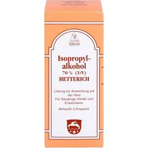 ISOPROPYLALKOHOL 70% V/V Hetterich 100 ml