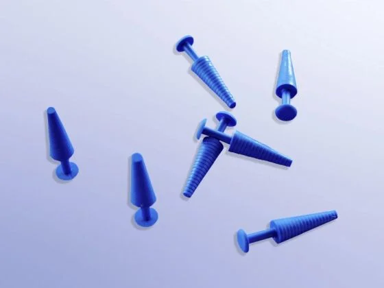 Katheterstopfen, 13 mm, blau, steril