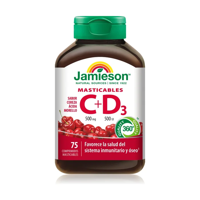 Kaubares Vitamin C+D3 75 Kautabletten
