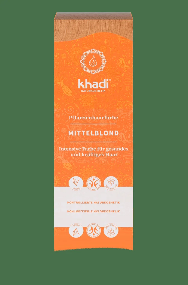 Khadi Pflanzenhaarfarbe Mittelblond