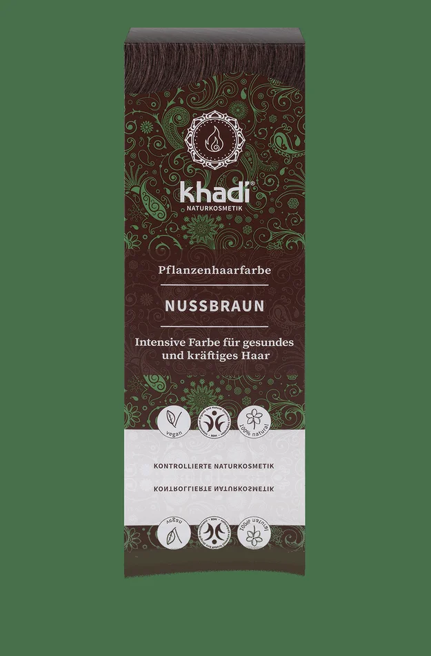 Khadi Pflanzenhaarfarbe Nussbraun